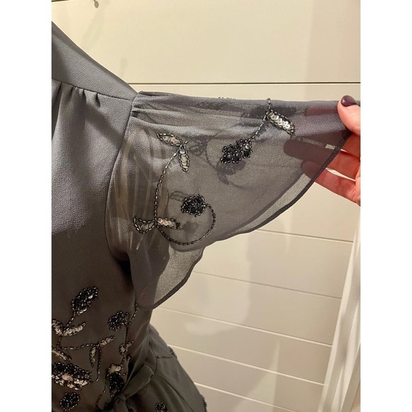 NWOT Anthropologie BHLDN Hydrangea Plymouth Wrap Dress, size 6 - Picture 12 of 16